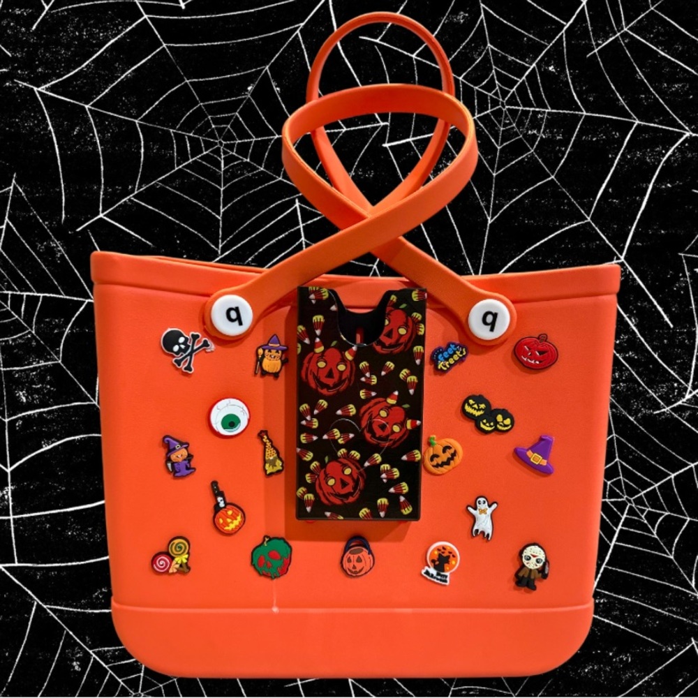 Custom Orange Halloween Bogg Style Bag